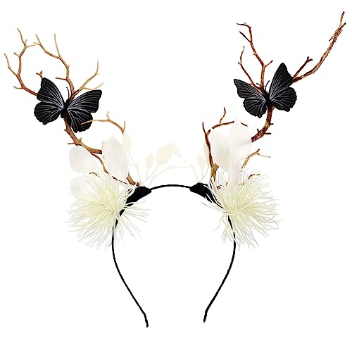 LALAFINA Halloween-stirnband Stirnband Stirnbänder Für Erwachsene Halloween-geweih-stirnband Zweig-halloween-kostüm Halloween-kopfschmuck Haar-requisiten Plastik Kind Zubehör Persönlichkeit von LALAFINA