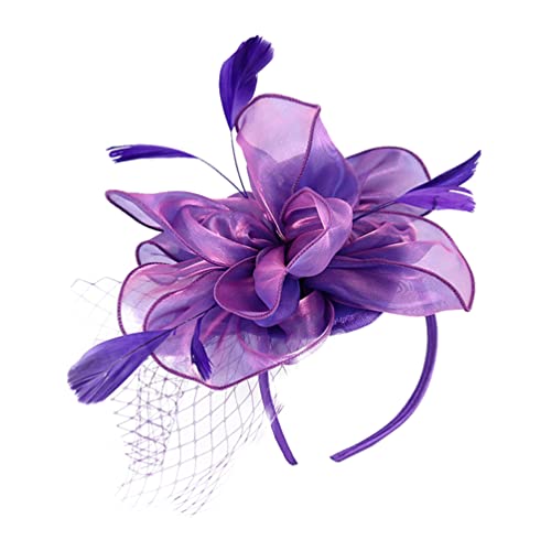 LALAFINA Haarzubehör Für Frauen Elegantes Fascinator Stirnband Mit Abnehmbaren Haarklammern Für Teeparty Bankett Abschlussball Und Fotografie von LALAFINA