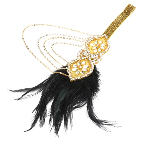 LALAFINA Halloween-kristallfeder-stirnband-strass-frauen-kopfbedeckung 1920er Stirnband Für Damen Vintage Stirnband Aus Den 1920er Jahren Kristallblumen-stirnband Kleidung Schal Fräulein von LALAFINA