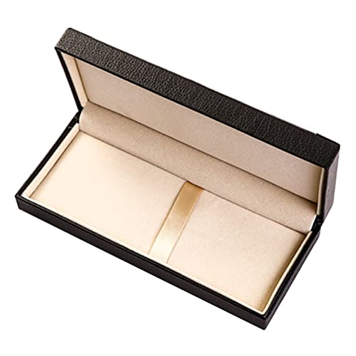 LALAFINA Leder Füllfederhalter Etui Elegante Stift Aufbewahrungsbox Für Geschenke Geschäfte Und Feierlichkeiten Schutz Und Präsentation Für Schreibgeräte Schwarz von LALAFINA