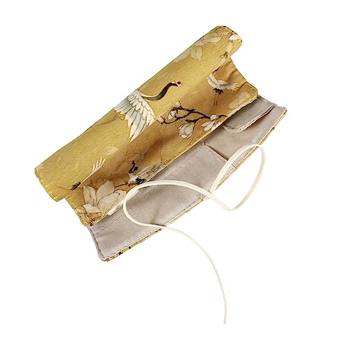 LALAFINA Pencil Organizer Tasche Großer Kapazität Stiftrolle mit Elegantem Muster Praktischer Federmäppchen für Studenten Robustes Leicht zu Reinigendes Material Aufbewahren von Stiften und von LALAFINA