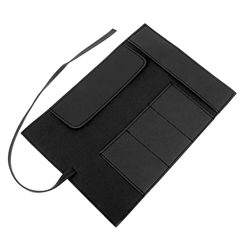 LALAFINA Pencil Pouch Tragbare Federtasche mit Großem Fassungsvermögen Stabile Verarbeitung Praktisch für Studenten und Büro Schwarz von LALAFINA