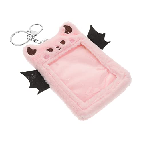 LALAFINA Plüsch Ausweishalter Mit Teufelsflügeln Multifunktionale Kartenhülle Für Id Kreditkarten Und Postkarten Niedlicher Kawaii Stil Für Schüler Und Sammler Langlebiges Und von LALAFINA