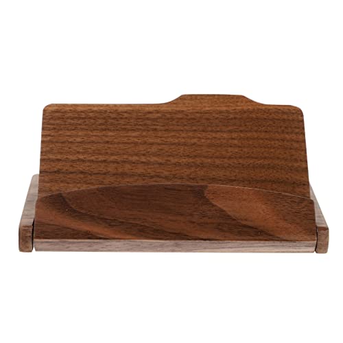 LALAFINA Visitenkartenetui Aus Holz Im Retro-Stil Namenskartenhalter Box Für Männer Kompakter Kreditkarten-Organizer von LALAFINA