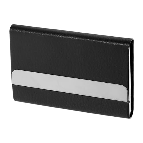 LALAFINA Visitenkartenhalter Aus Edelstahl Und Pu Magnetverschlössiges Kartenetui Für Damen Schmales Visitenkartenetui Kompakter Kartenhalter Aufbewahrungshalter Für Namenskarten von LALAFINA