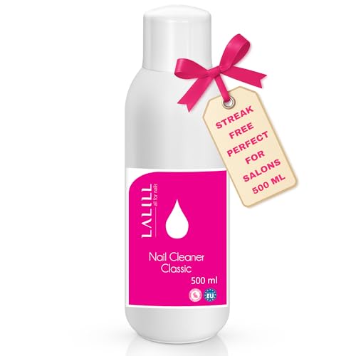 LALILL Nail Cleaner 500 ml - Nagellackentferner - UV Nagellack Cleaner für Polish, Shellac, Hybride, Gelnägel und Pinsel - Shellac Entferner - Gel Nägel Reiniger - Gel Nagellack UV von LALILL