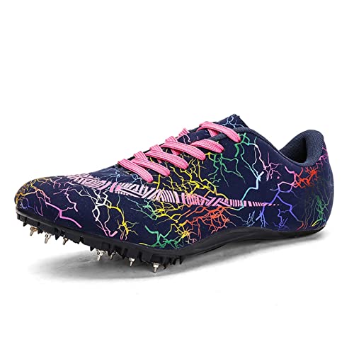 LALKS Track Spike Laufschuhe Sprint Schuhe Leichtathletik Schuhe Leichte Professional Sportschuhe for Kinder Jungen Mädchen Damen Herren (Color : E, Size : 38 EU) von LALKS
