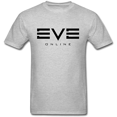 Eve Online Games Logo Crew Neck Unisex Short Sleeve T-Shirt Grey XXXL von LAM PURE