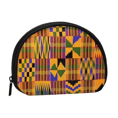 LAMAME Basketball Court Backboard Printed Coin Purse Mini Coin Organizer Portable Multifunctional Storage Bag, Afrikanisches Ethno-Muster, Einheitsgröße von LAMAME