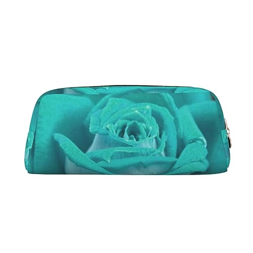 LAMAME Netter Mops gedruckt Reißverschluss Stift Fall Tragbare Schreibwaren Beutel Ledertasche Tasche, Pretty Rose, Einheitsgröße, Münzbeutel von LAMAME