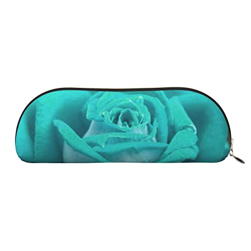 LAMAME Netter Mops gedruckt halbrund Reißverschluss Stift Beutel Tragbare Schreibwaren Beutel Leder Tasche Fall, Pretty Rose, Einheitsgröße, Münzbeutel von LAMAME