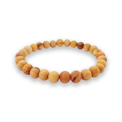 LAMARE Palo Santo, handgefertigte Armbänder aus Naturholz aus Palo Santo – elegant mit beruhigenden Eigenschaften – modernes und diskretes Design, 6 mm, Holz LAMARE Palo Santo, handgefertigte Armbänder aus Naturholz aus Palo Santo – elegant mit beruhigenden Eigenschaften – modernes und diskretes Design, 6 mm, Holz von LAMARE