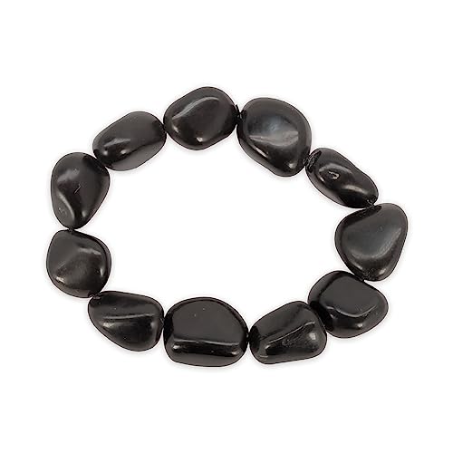 LAMARE – Schwarzes Turmalin-Armband mit gerolltem Rand – Energie- und Wellness-Schmuck – Energieschutz – Schutz – Positive Energie – Bad Vibes Shield. von LAMARE