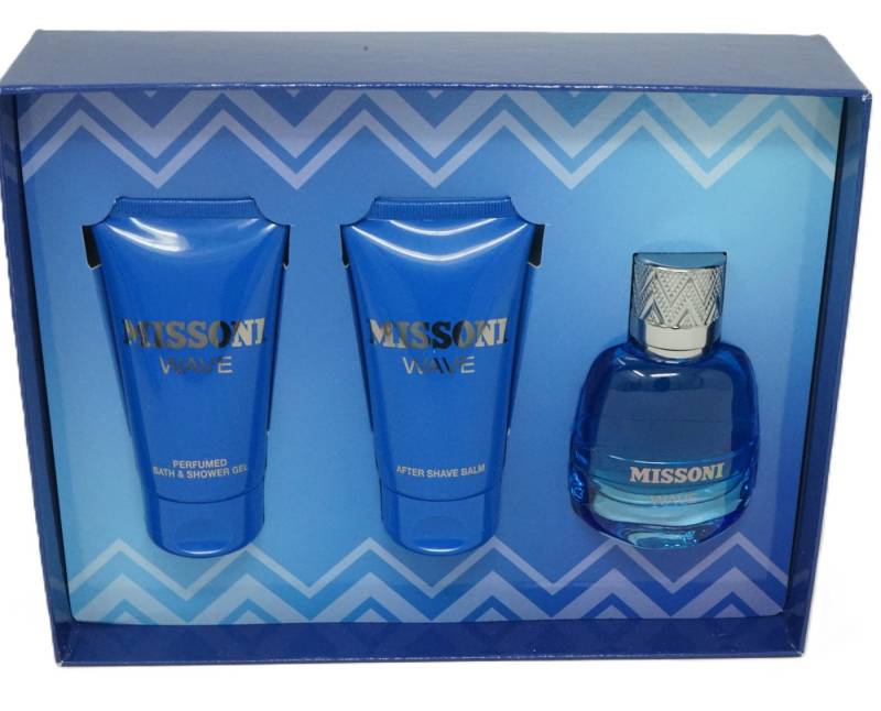 LAMBORGHINI Eau de Parfum Missioni Wave Eau De Toilette 50ml Shower Gel 50ml+AS 50ml von LAMBORGHINI