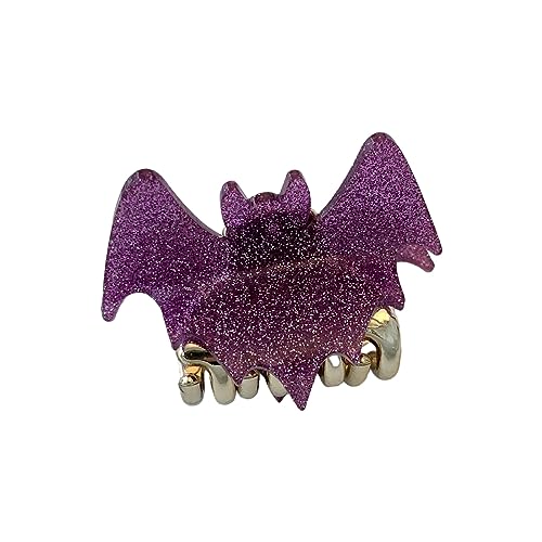 Halloween-Haarklammer mit Fledermausflügeln für Damen, Kopfbedeckung, weibliches Haar-Accessoire, gruselig, Karneval, Party, Größe S von LAMDNL