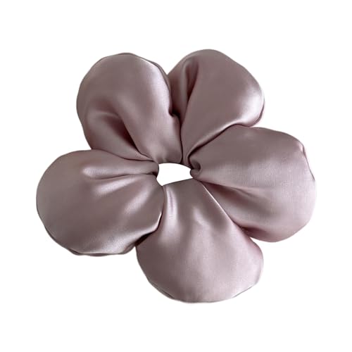 LAMDNL Haargummi mit 3D-Blume, dick, Hochsteckfrisur, übergroß, elegant, Donuts, Haargummi, Pferdeschwanz-Halter für Damen von LAMDNL