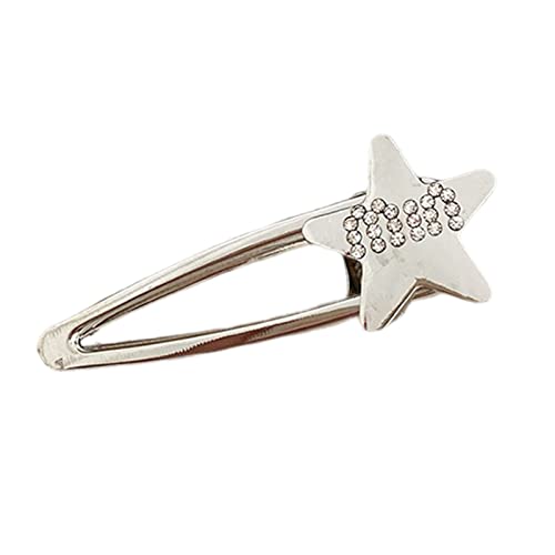 Star Y2K-Stil Silber Haarnadel Süße Handgemachte Pins Haarnadel Zubehör für Frauen Mädchen Stern Haarnadel von LAMDNL