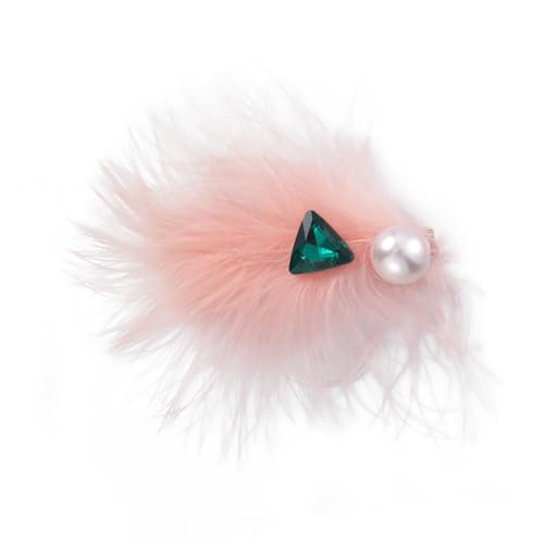 Y2K Haarspange mit Kristallfedern, wunderschöner Diamant, süß, glitzernd, Haarspangen, Zubehör für Damen und Mädchen von LAMDNL