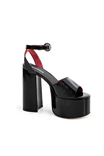LAMODA Damen All for You Extreme Court Shoe, Black Patent, 41 EU von LAMODA
