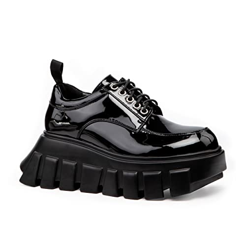 LAMODA Damen Black Hole Sneaker, Black Patent, 39 EU LAMODA Damen Black Hole Sneaker, Black Patent, 39 EU von LAMODA