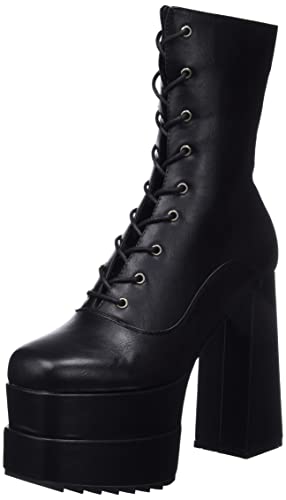 LAMODA Damen Broken Record Ankle Boot, Black Pu, 37 EU von LAMODA