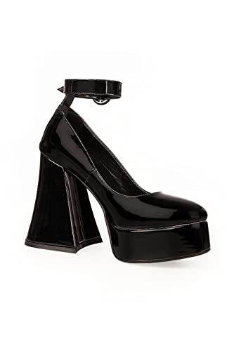 LAMODA Damen Build Me Up Court Shoe, Black Patent, 37 EU LAMODA Damen Build Me Up Court Shoe, Black Patent, 37 EU von LAMODA