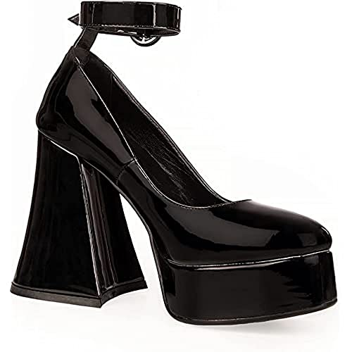 LAMODA Damen Build Me Up Court Shoe, Black Pu, 41 EU von LAMODA