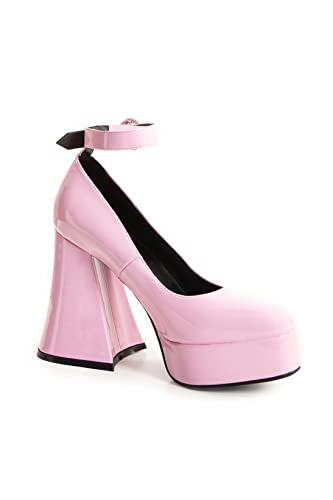 LAMODA Damen Build Me Up Court Shoe, Pink Patent, 40 EU von LAMODA