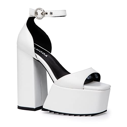 LAMODA Damen Cut Throat Court Shoe, White Pu, 40 EU LAMODA Damen Cut Throat Court Shoe, White Pu, 40 EU von LAMODA