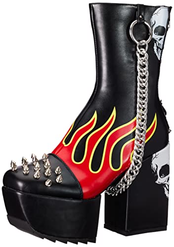 LAMODA Damen Cutting Corners Mid Calf Boot, Black Flame, 40 EU von LAMODA