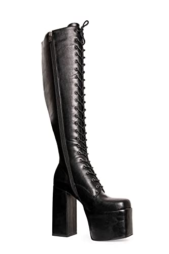 LAMODA Damen Dazed Knee High Boot, Black Pu, 36 EU LAMODA Damen Dazed Knee High Boot, Black Pu, 36 EU von LAMODA