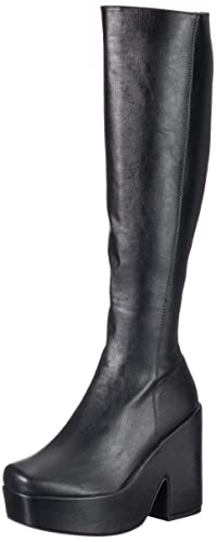 LAMODA Damen Dog Days Knee High Boot, Black Pu, 36 EU von LAMODA