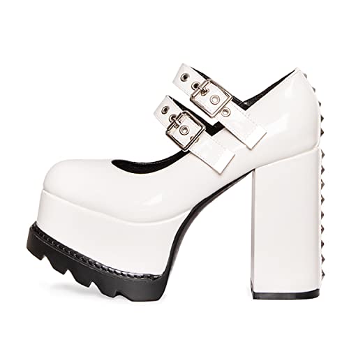 LAMODA Damen Entitled Extreme White Court Shoe, White Patent, 36 EU LAMODA Damen Entitled Extreme White Court Shoe, White Patent, 36 EU von LAMODA
