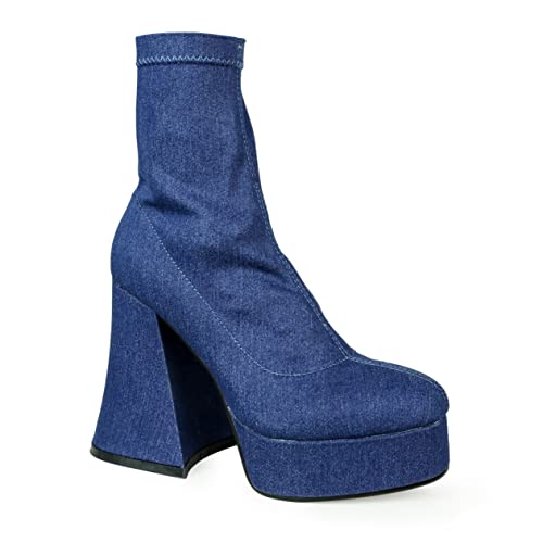 LAMODA Damen Fashion Killer Ankle Boot, Denim, 36 EU von LAMODA