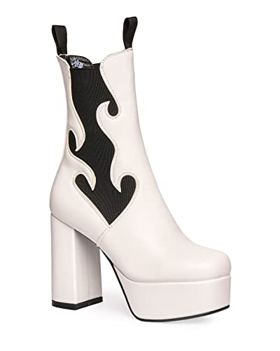 LAMODA Damen Feelings Ankle Boot, White Pu, 39 EU LAMODA Damen Feelings Ankle Boot, White Pu, 39 EU von LAMODA
