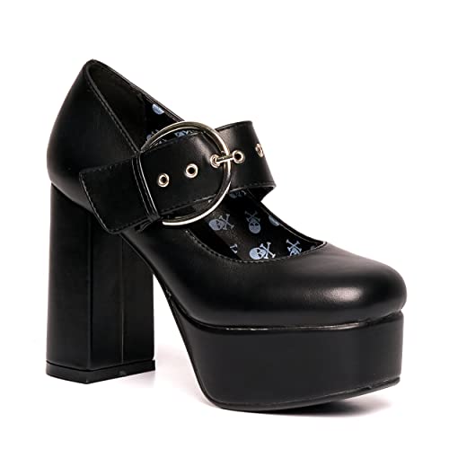 LAMODA Damen Forget Me Court Shoe, Black Pu, 39 EU von LAMODA