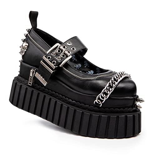 LAMODA Damen Hazardous Platform, Black Skull, 36 EU LAMODA Damen Hazardous Platform, Black Skull, 36 EU von LAMODA