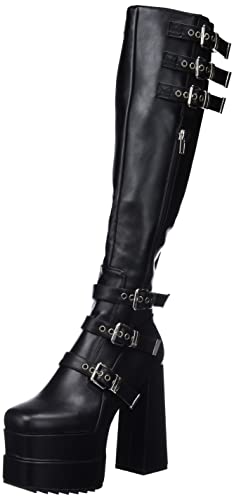 LAMODA Damen Hopes Knee High Boot, Black Pu, 40 EU von LAMODA