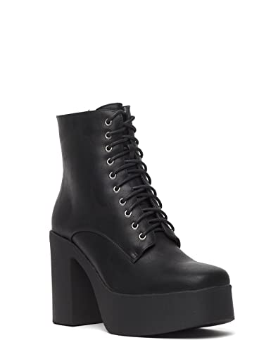 LAMODA Damen Insomnia Ankle Boot, Black Pu, 37 EU von LAMODA