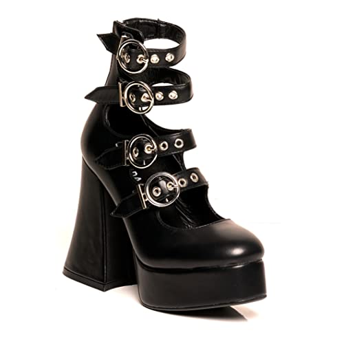 LAMODA Damen Interstellar Court Shoe, Black Pu, 36 EU von LAMODA