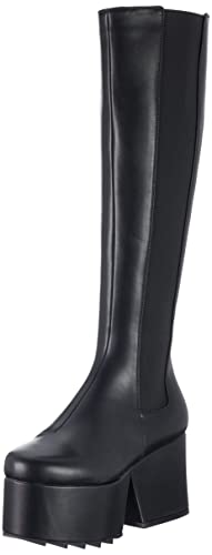 LAMODA Damen Keep Watching Knee High Boot, Black Pu, 39 EU von LAMODA