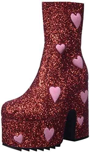LAMODA Damen Keeper Ankle Boot, Red Glitter Pink Heart, 40 EU von LAMODA