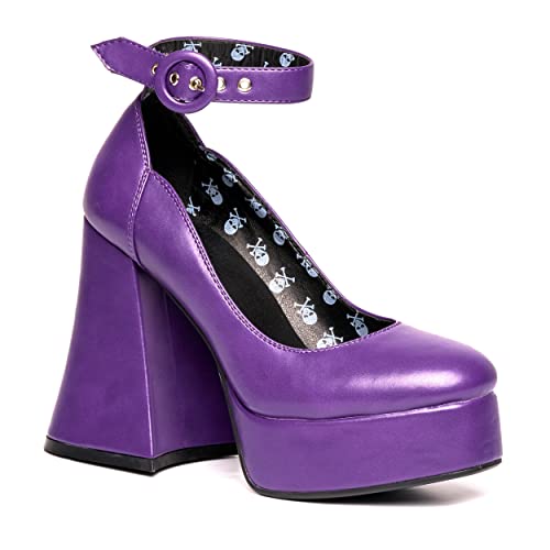 LAMODA Damen Last Flight Court Shoe, Purple Pu, 36 EU von LAMODA