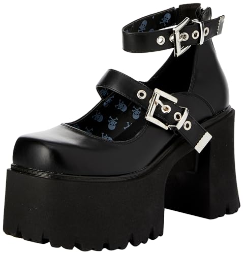 LAMODA Damen Look Away Plattform, Schwarz (Black Pu), 38 EU von LAMODA