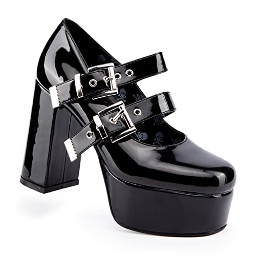 LAMODA Damen My Collection Court Shoe, Black Patent, 38 EU von LAMODA