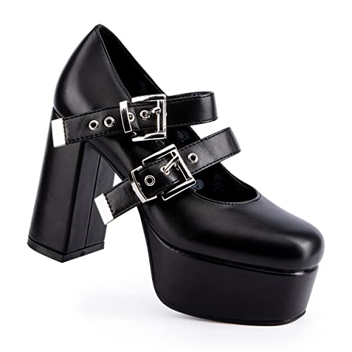 LAMODA Damen My Collection Court Shoe, Black Pu, 41 EU von LAMODA