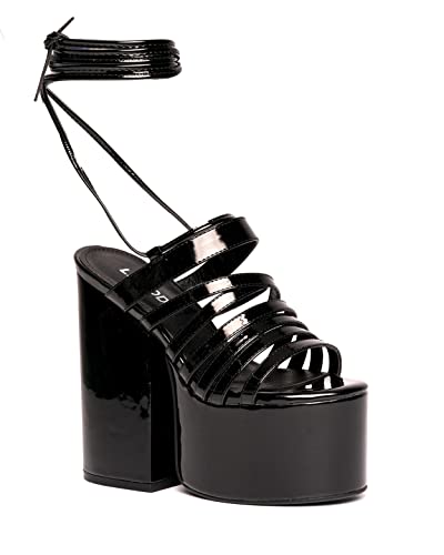 LAMODA Damen Nice Try Court Shoe, Black Patent, 37 EU von LAMODA