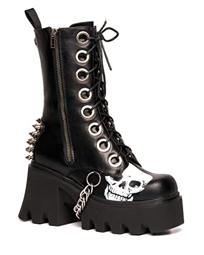LAMODA Damen No Time Ankle Boot, Black Skull, 39 EU LAMODA Damen No Time Ankle Boot, Black Skull, 39 EU von LAMODA