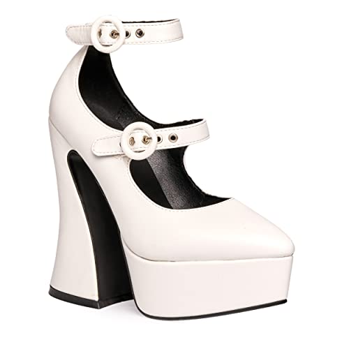 LAMODA Damen Roamin' Court Shoe, White Pu, 38 EU LAMODA Damen Roamin' Court Shoe, White Pu, 38 EU von LAMODA