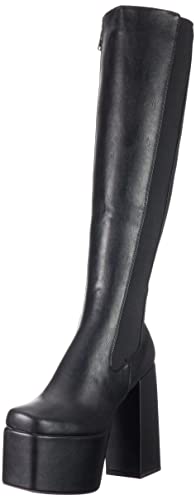 LAMODA Damen Secrets Knee High Boot, Black Pu, 37 EU von LAMODA